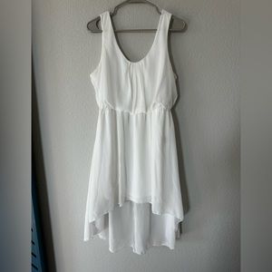 High low white sundress